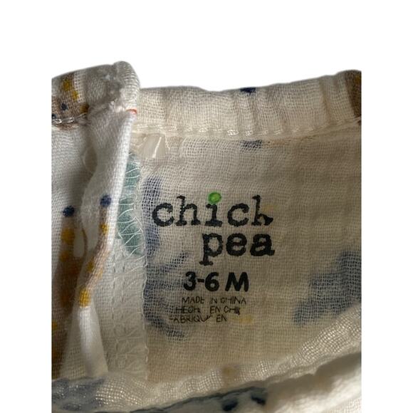 Chick Pea 100% Cotton Gauze Romper Size 3-6 Months - Picture 3 of 4